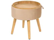 Storage Stool NEELY Velvet Beige_876729