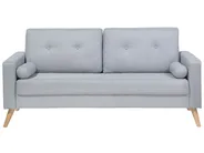 Sofa 2 Seater KALMAR Fabric Light Grey_703957