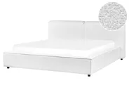 Vattensäng Bouclé LINARDS 160 x 200 cm Vit_980498