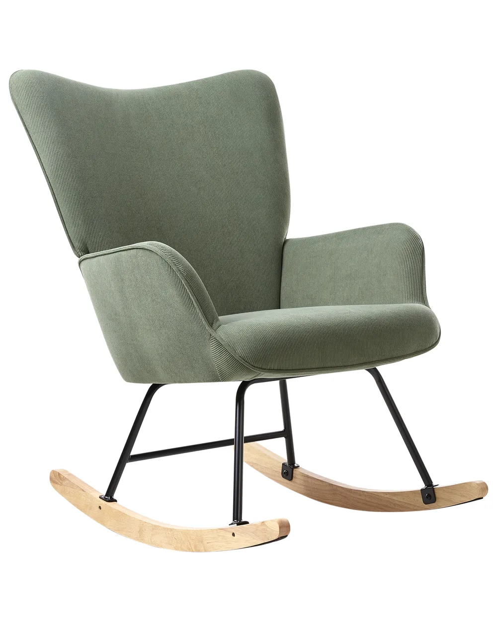 Rocking Chair ARSET Corduroy Dark Green_952743