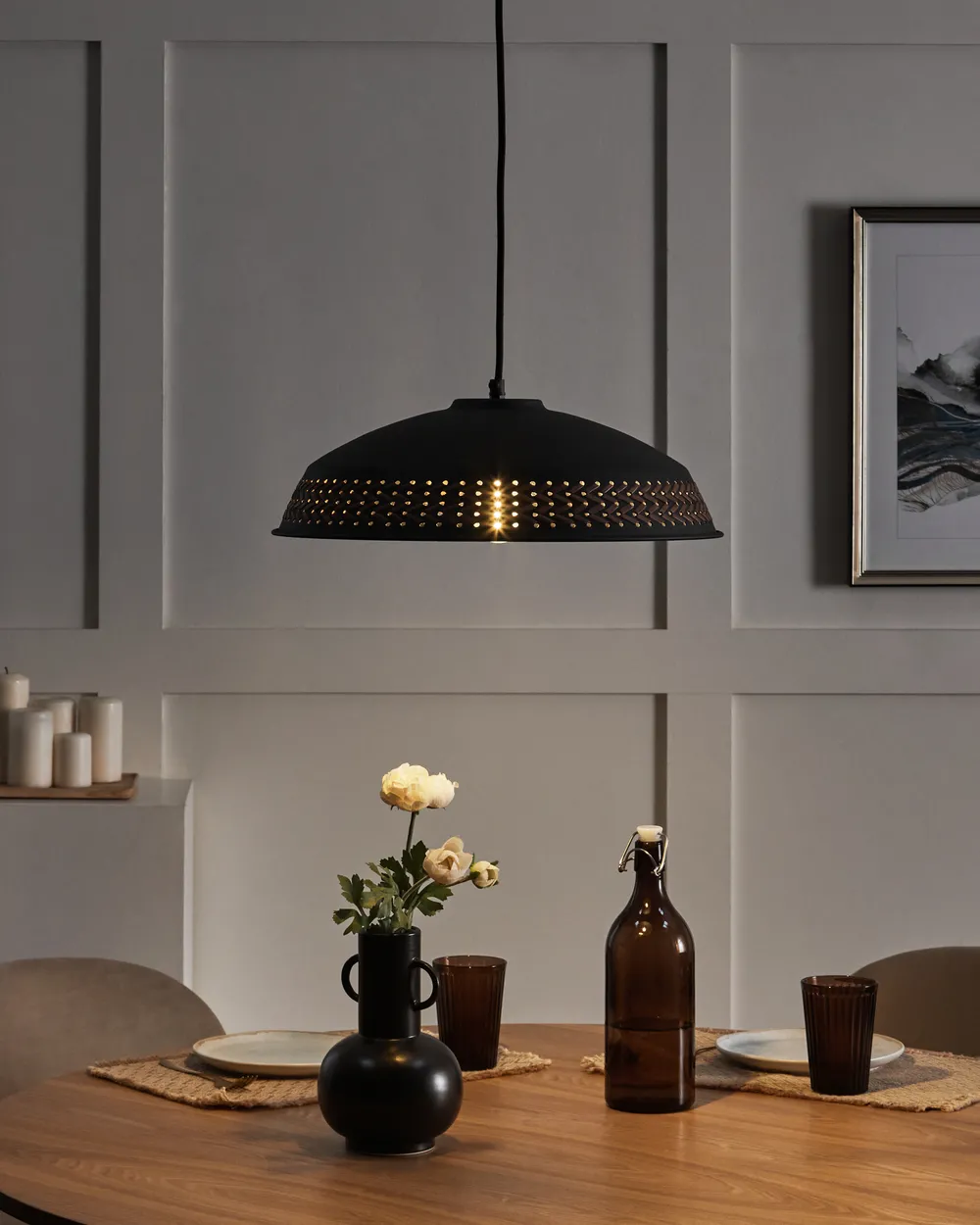Pendant Lamp MINILLAS Metal Black