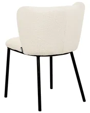 Set of 2 Dining Chairs MINA Boucle Off-White_884685