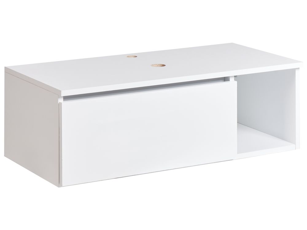 Veggmontert servantskap RUPANCO 80 cm Hvit