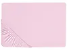Muotoonommeltu lakana JANBU 200 x 200 cm Puuvilla Pastellipinkki