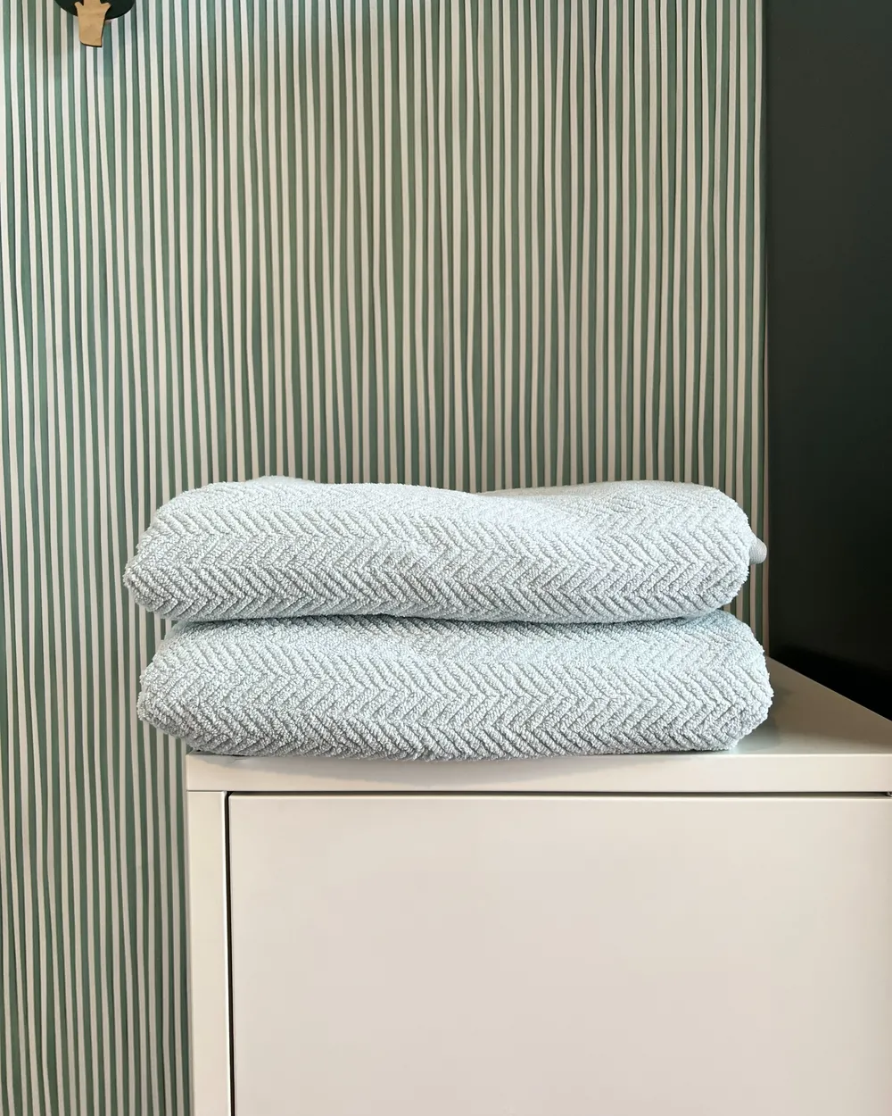 Set of 9 Towels MITIARO Terry Cotton Mint Green_982951
