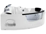 Corner Hot Tub with LED MARTINICA 1980 x 1440 mm White_762895