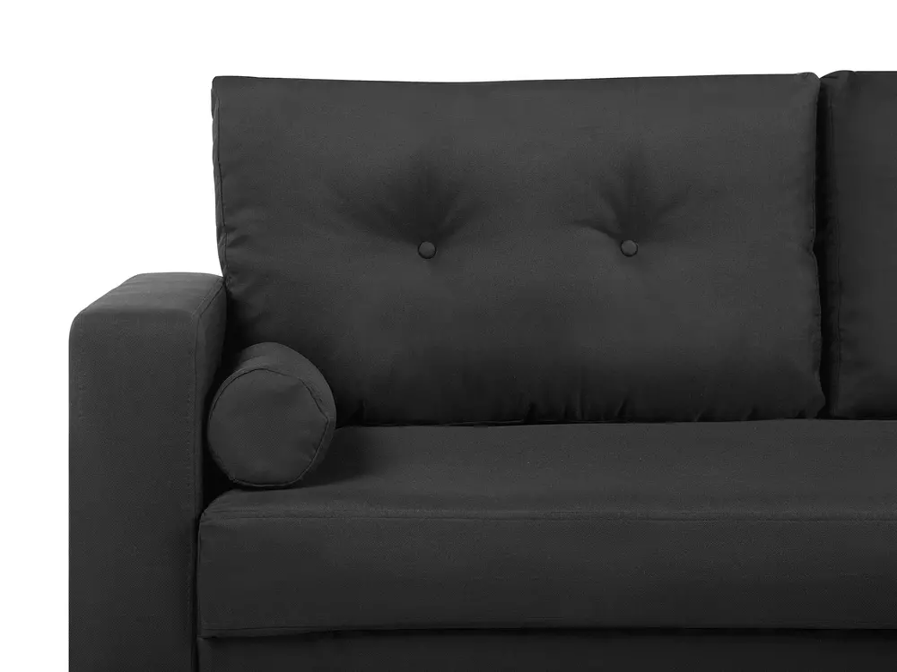 Sofa 2 Seater KALMAR Fabric Black_755635
