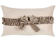 Koristetyynysetti 2 kpl BELLE 30 x 50 cm Sametti Vaaleanbeige Hillitty_1168719
