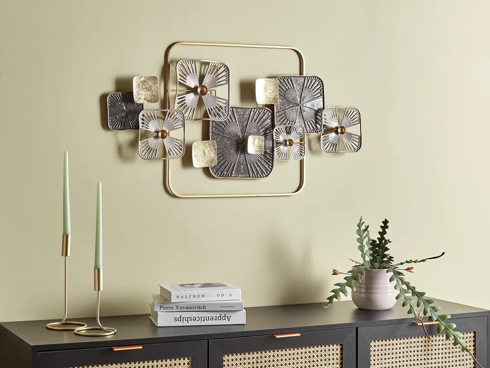 Wall Decor LAWRENCIUM Metal 50 cm Multicolour