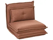 Single Sofa Bed DELLEN Fabric Brown_1031424