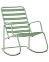Garden Rocking Chair TURI Metal Green