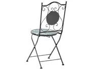 Bistro Set Folding COZZANA Metal Black_919824
