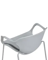 Set of 2 Dining Chairs ELBERT Light Grey_685003