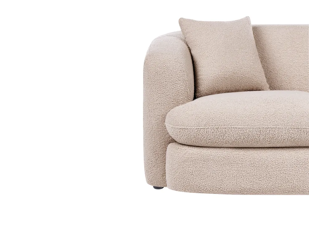 Soffa 2-sits HUSBY Bouclé Beige_1057425