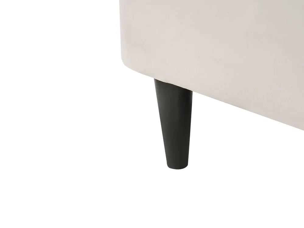 Right-Hand Chaise Longue LUIRO with Storage Velvet Beige_1000674