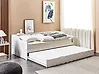 Trundle Bed Pine Wood EDERN 90 x 200 cm (EU Single) White