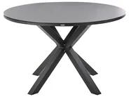 Garden Dining Set 4 Seater MALETTO/TAVIANO with Cushions Metal Black_993866