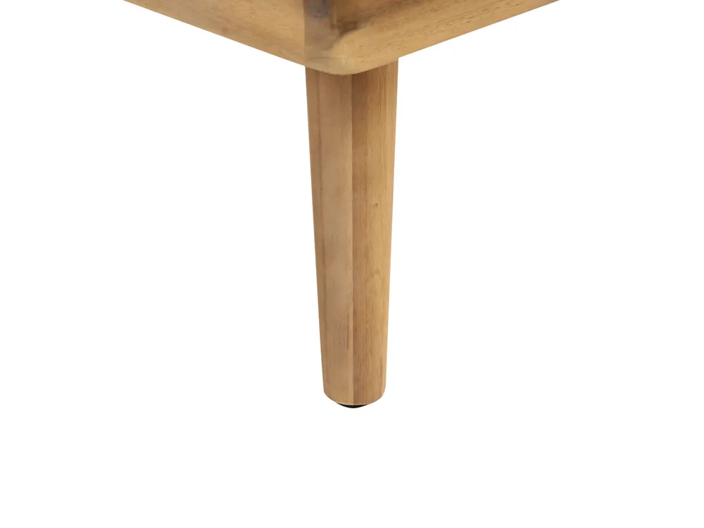 Garden Lounge Set with Table 4 Seater ACCADIA Certified Acacia Wood Light Beige_952790