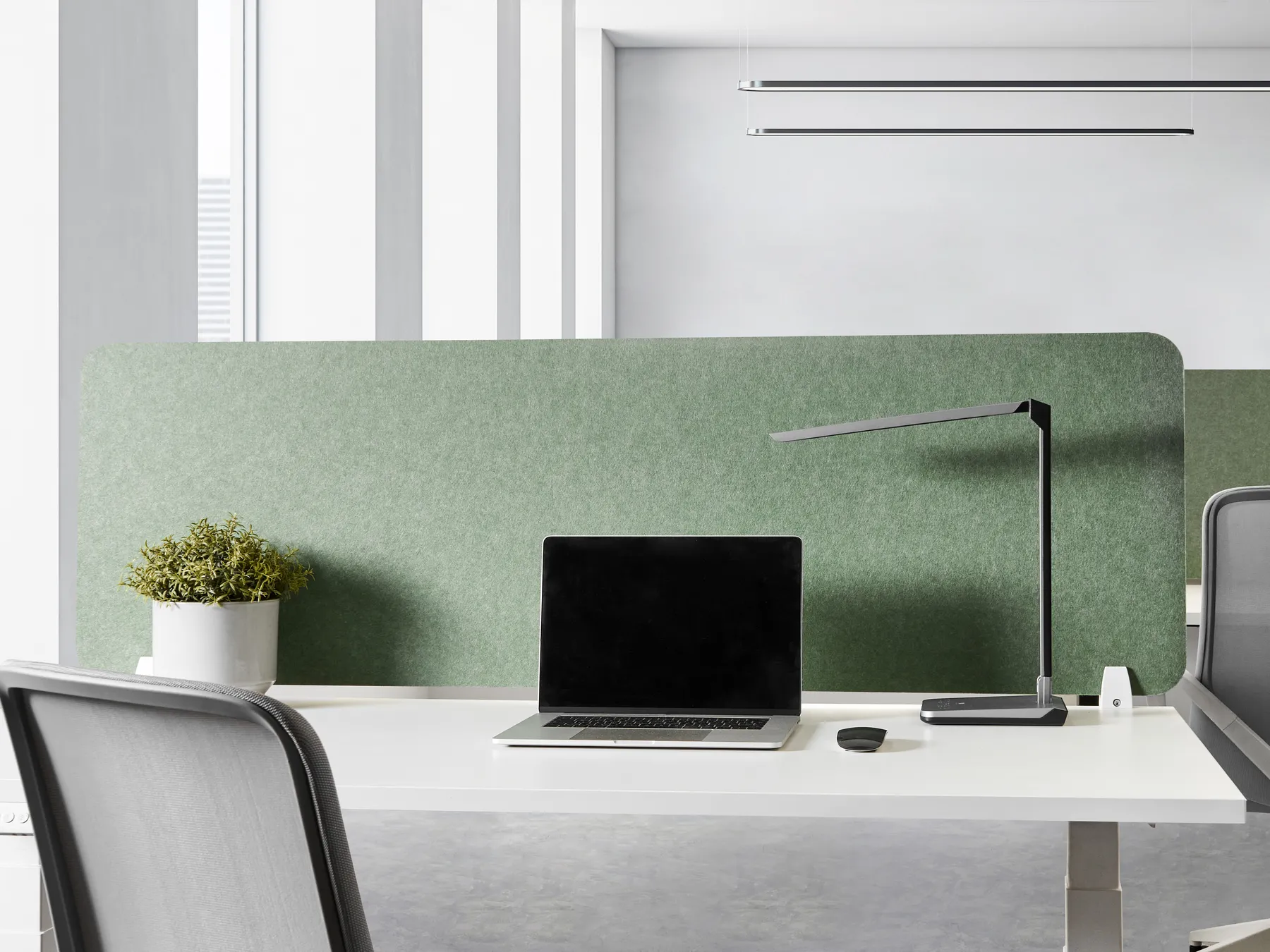 Desk Screen SPLIT 160 x 50 cm Green_1015112