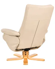 Reclinerfåtölj EPSE med fotpall Konstläder Beige_1003253