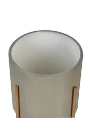 Korotettu kukkaruukku HYBRIDUM 33 cm Metalli Harmaa_923566