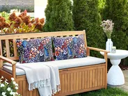 Set of 2 Outdoor Cushions CASTELARO Floral Pattern 40 x 60 cm Multicolour_905272