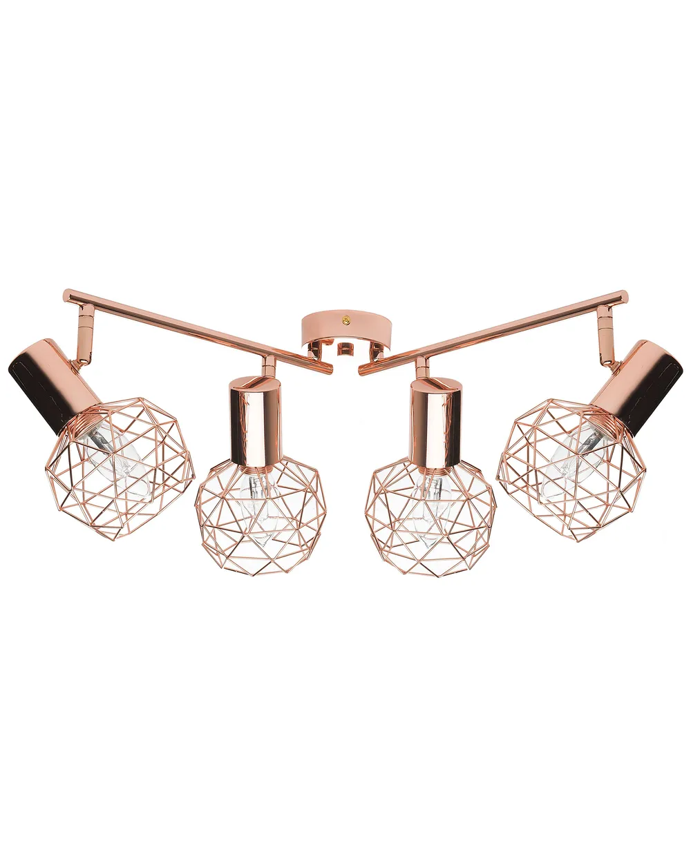 4 Light Spotlight CHENAB Adjustable Metal Copper_727701