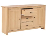 2 Door Sideboard LANSIN Light Brown_832795