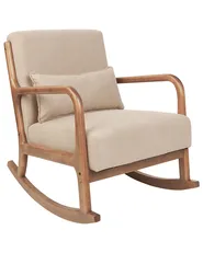 Rocking Chair SKOVDE Fabric Beige_927209