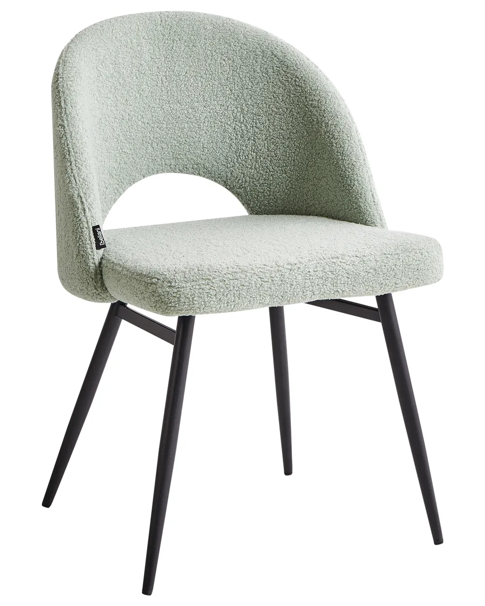 Set med 2 matstolar ONAGA Bouclé Ljusgrön_968427
