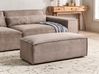 Ottoman HELLNAR Fabric Light Brown