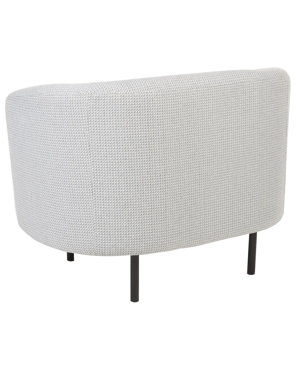 Armchair LOEN Fabric Black/ White_867585