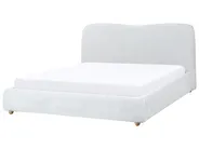 Ottoman Bed BLAGNAC Fabric Light Grey 160 x 200 cm (EU King Size)_971887