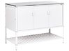 Outdoor Kitchen Cabinet MAENZA White Metal