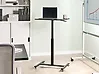 Manuellt justerbart laptopstativ ACADEMIA 65 cm x 48 cm Svart