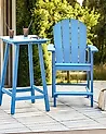 Ulkobaarituoli ADIRONDACK Synteettinen materiaali Sininen