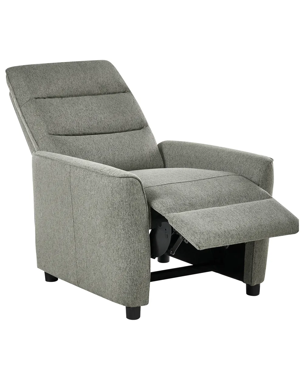 Recliner Chair SANDE with Footrest Fabric Light Green