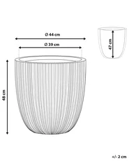 Plant Pot CHIOS 44 cm Grey_808094
