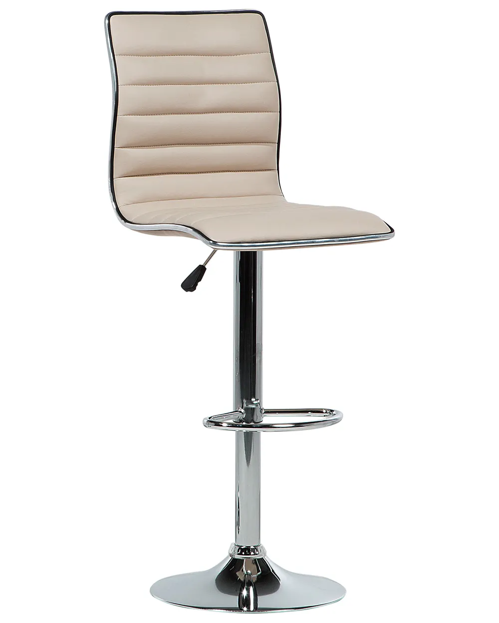 Set med 2 barstolar LUCERNE Vridbar Konstläder Ljusbeige_782012