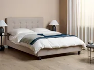 Bed Fabric LA ROCHELLE 140 x 200 cm (EU Double) Light Grey_917171