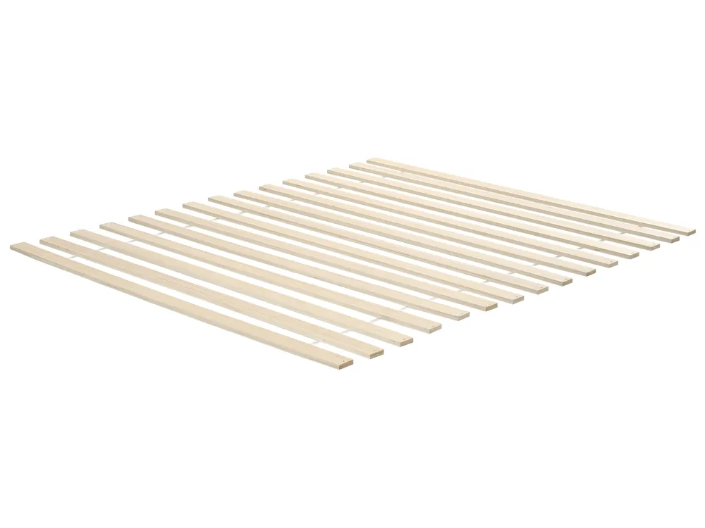 Bed Pine Wood ARCHAIL 160 x 200 cm (EU King Size) Light Brown_1099016