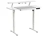 Elektrisk justerbart skrivebord WILBANKS 120 cm x 60 cm med USB-inngang Hvit