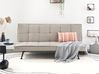 Sofa Bed 3 Seater HASLE Fabric Beige