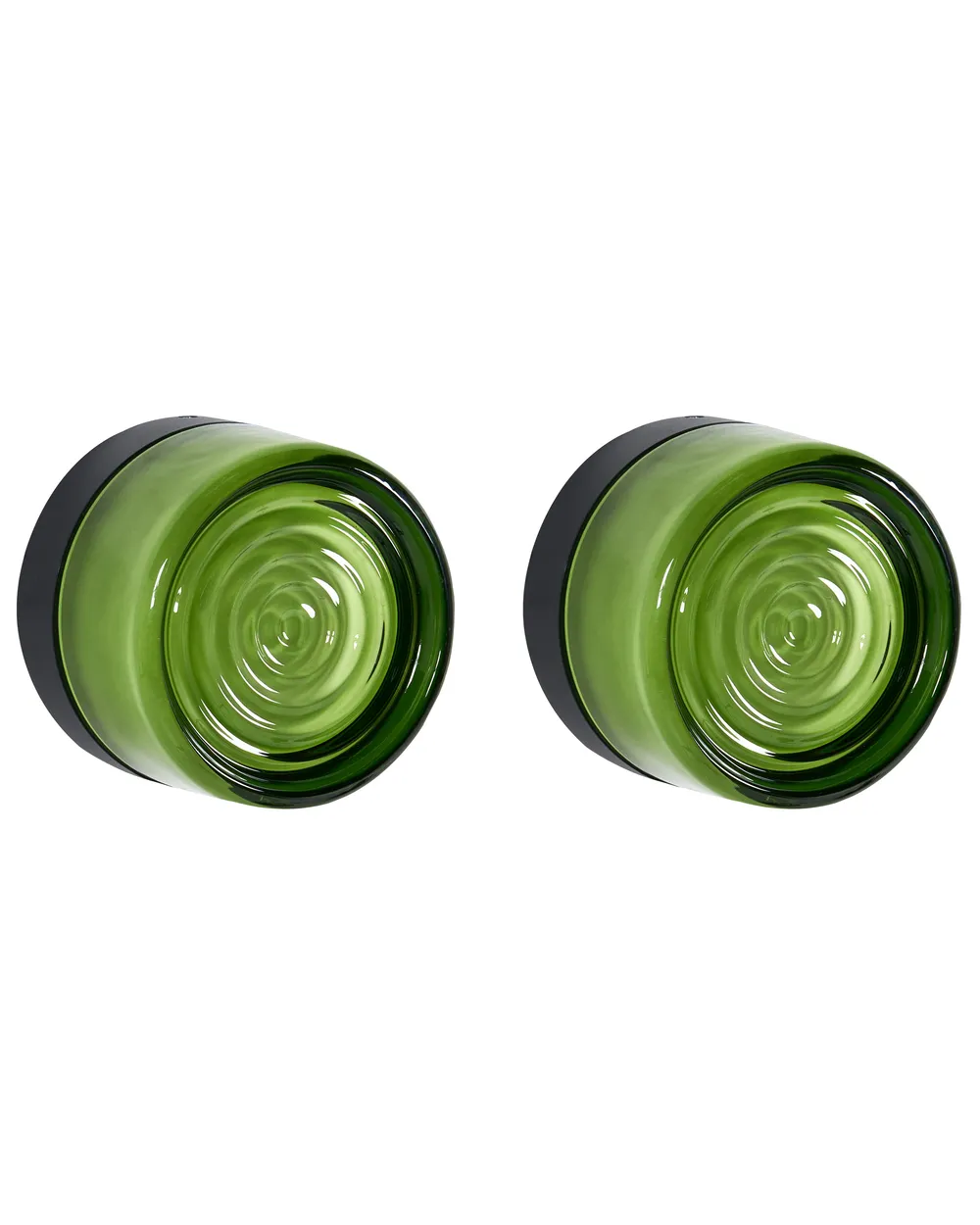 Set of 2 Outdoor Wall Lights VEIGA Green