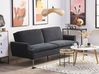 Sofa Bed 3 Seater VETTRE Velvet Black