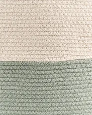 Kori SILOPI Puuvilla Vaaleanbeige/vihreä_1067368