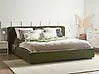Waterbed Boucle LINARDS 180 x 200 cm (EU Super King) Dark Green