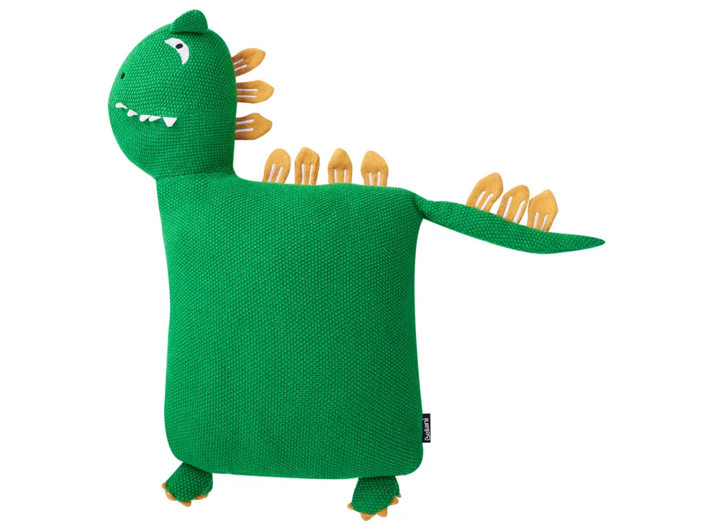Set of 2 Decorative Cushions DINOS Cotton 45 x 45 cm Green Dinosaur