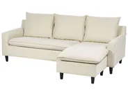 Hörnsoffa 3-sits ELVENES Ljusbeige Vänstervänd_942632