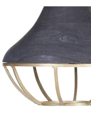 Pendant Lamp BAGMATI Mango Wood Black_867781